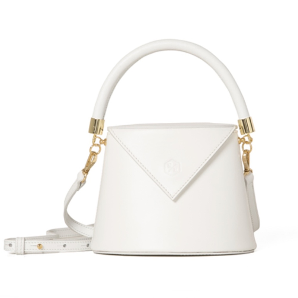 Nina Hauzer The Bianca Bucket White Bag